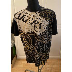 Los Angeles Lakers Shirt UNK NBA Basketball Size XL Vintage black gold